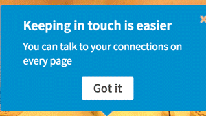 linked in keeping in touch is easier
