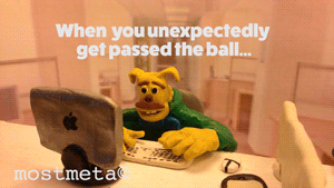 unexpectedly get passed the web ex ball